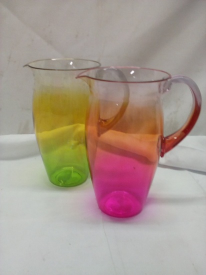 Qty 2 Plastic 52oz Pitcher