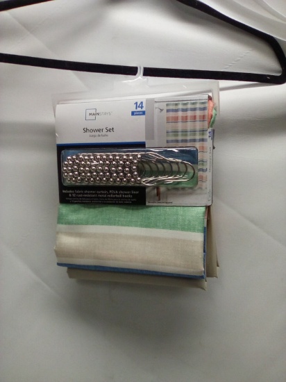 14 piece shower curtain