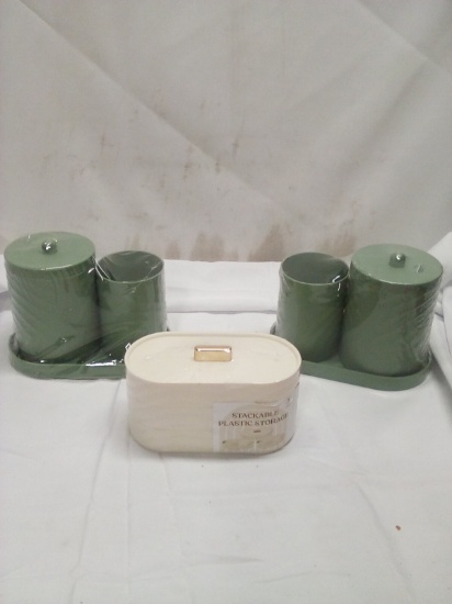 3 Packs of Decorative Countertop Storage Containers