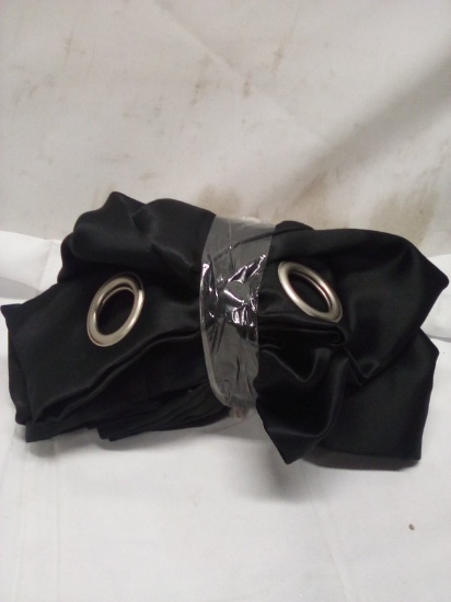 One grommeted panel black ou curtain 40 84 in
