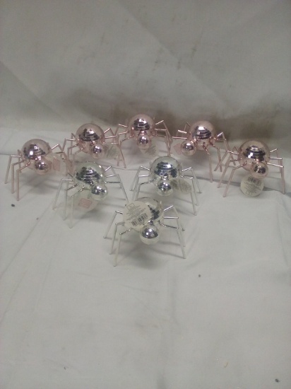 Qty 8 Disco Spider Decor