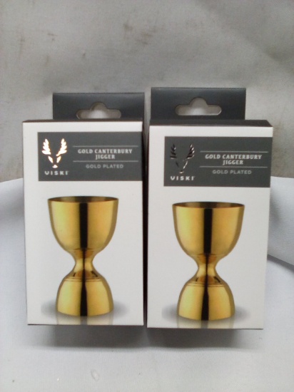 Qty 2 Viksi Gold Canterbury Jigger