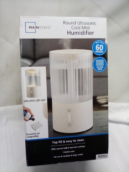 Mainstays Round Ultrasonic Cool Mist Humidifier