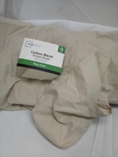 Cotton – Fitted sheet, QUEEN