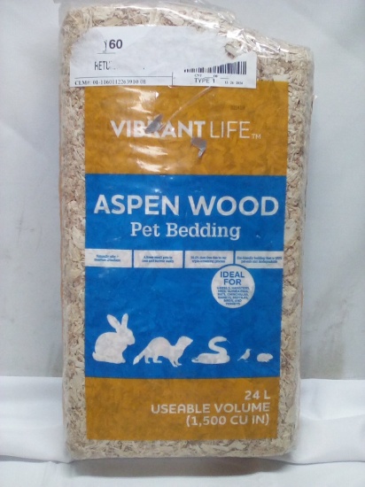 Vibrant Life 24L Useable Volume Aspen Wood Pet Bedding