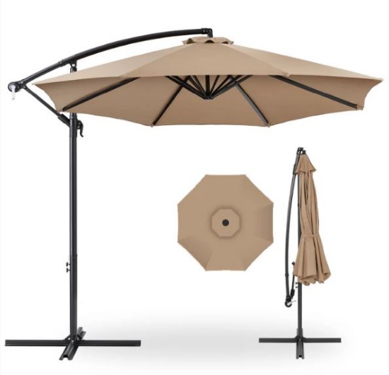 10’Offset Hanging Patio Umbrella- MSRP $199.99