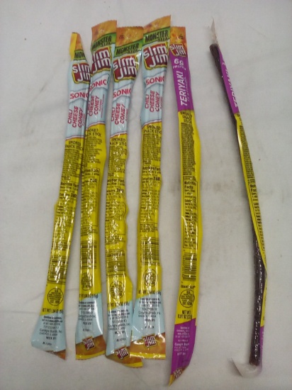 Qty 4 Slim Jim Chili Cheese Coney/Qty 2 Slim Jim Teriyaki
