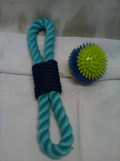 2Pc Dog Chew Toy Lot