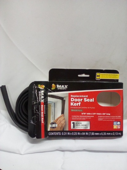 5/16”x1/4”x84” DUCK Brand Max Strength Replacement Door Seal Kerf