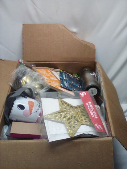 Bix 18”x15”x13” Box of Misc. New Items Retail value over $50.00