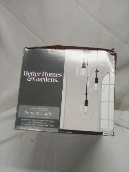 Matte Black Better Homes and Gardens Hanging Pendant Light