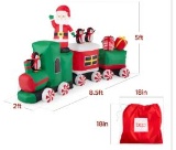 Pre-lit Inflatable Christmas Train & Animated Santa Claus – 8.5ft MSRP $199.99