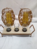 Hanging tealight holders and tray tealight holder