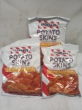 Lot of 3 TGI Fridays Cheddar&Sour Cream Potato Skins 3oz Snack Bags