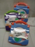 Lot of 3 Assorted Color Geometric Teaching Spiral Drawing Toys for Ages 3+