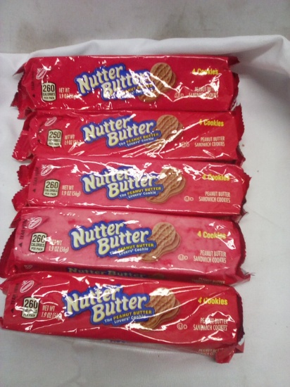 Qty 5 Nutter Butter Cookie 4ct