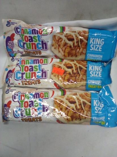 Qty 3 Cinnamon Toast Crunch Treats King Size