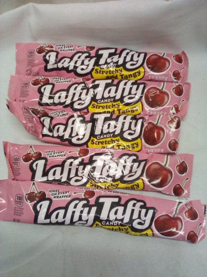 Qty 5 Laffy Taffy Candy Cherry Flavor 1.5oz
