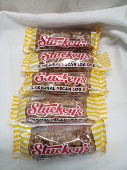 Qty 5 Stuckey’s Original Pecan Log Roll 2oz