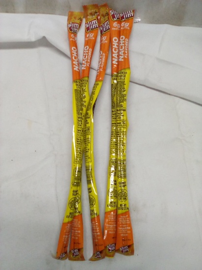 Qty 5 slim Jim Nacho Flavored Smoked Snack Stick