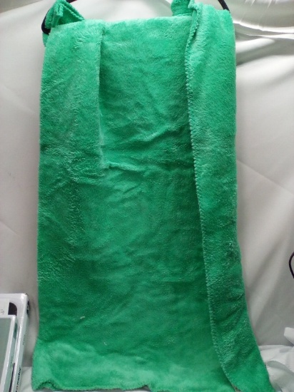 Green Fleece Throw