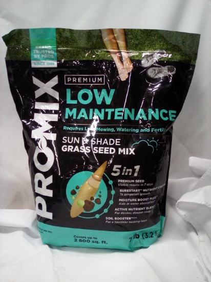 ProMix Premium Low maintenance sun & Shade Grass Seed Mix 7lb