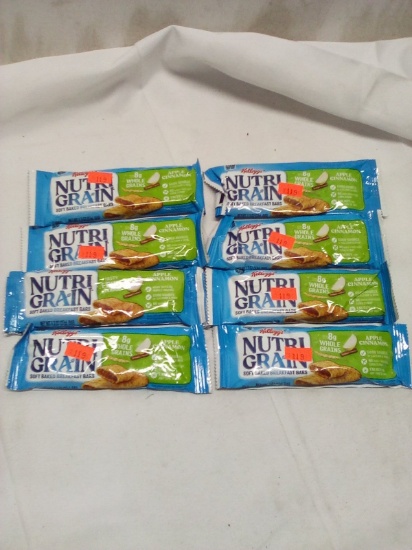 Lot of 8 NurtiGrain Apple Cinnamon Breakfast Bars