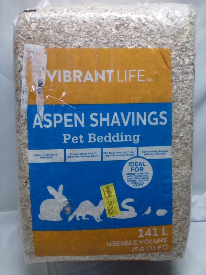 5CuFt VibrantLife Brick of Aspen Pet Shavings