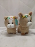 Qty 2 Goat Stuffed Animals approx 12” tall