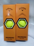 Qty 2 Callaway Warbird Yellow Golf Balls 3pack