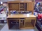 Beautiful Oak Computer Desk w/ Hutch Top
