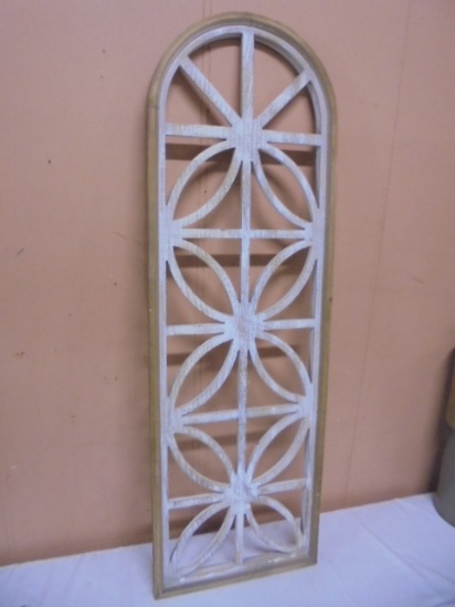 Wooden Church Window Wall Décor