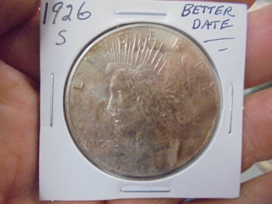 1926 S Mint Silver Peace Dollar