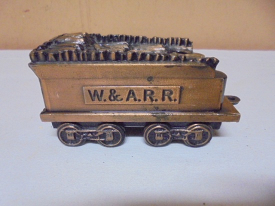 Vintage Metal W. & A.R.R Coal Tender Bank