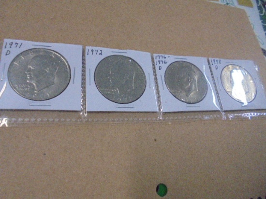 1971 D/1972/1976 D/1978 D Eisenhower Dollars