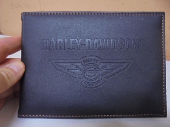 Leather Harley-Davidson Double Photo Holder