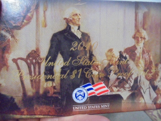 2010 United States Mint Presidential $1 Coin Proof Set