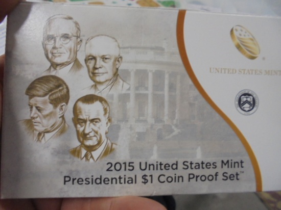 2015 United States Mint Presidential $1 Coin Proof Set