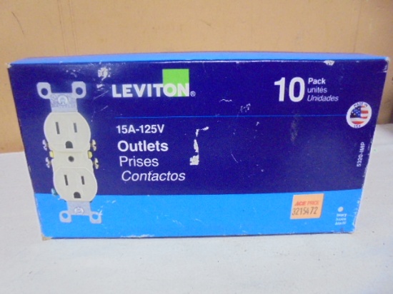 10 Pack of Leviton 15A Outlets