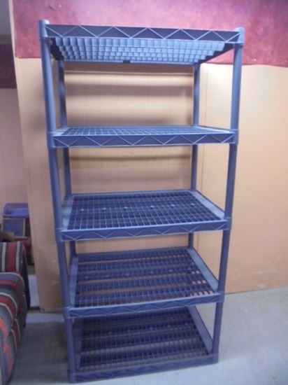 5 High Hevay Duty Resin Storage Shelf
