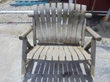 Log Loveseat Rocker