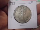 1945 Silver Walking Liberty Half Dollar