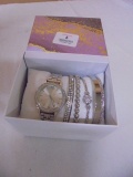 Ladies Watch & Bracelet Set
