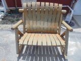 Log Loveseat Rocker