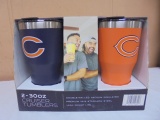 2pc Set of 30oz Stainless Steel Chicago Bears Tumblers