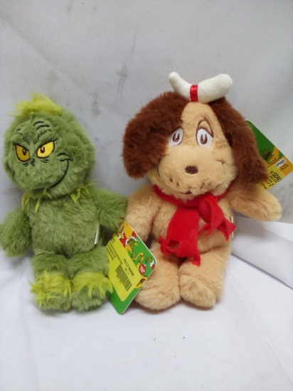 Qty 2 Grinch Dog Plush Toys