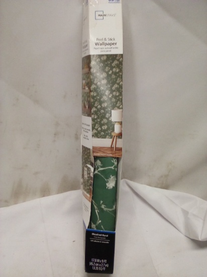 Peel & Stick Wallpaper Bleached Floral 17.8” x 9FT
