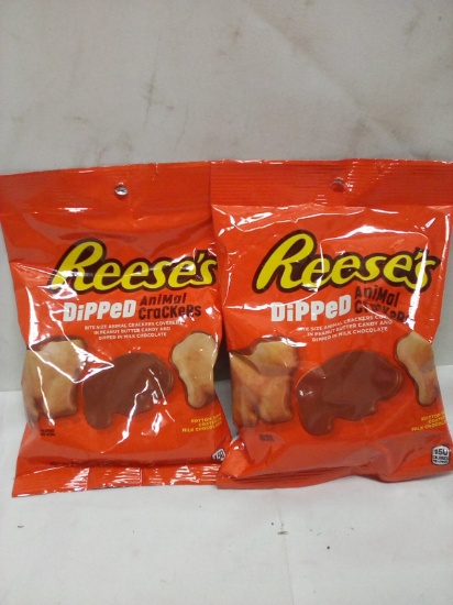 Qty 2 Reese’s Dipped Animal Crackers 4.25oz