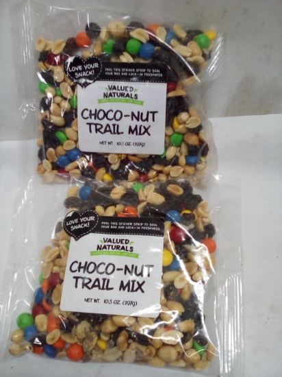 Qty 2 Choco-Nut Trail Mix 10.5oz
