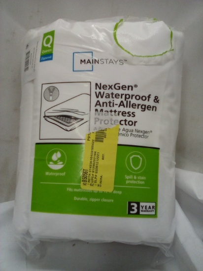 NexGen Waterproof & Anti Allergen Mattress Protector Zippered Queen Size